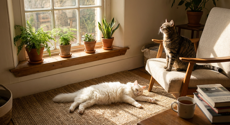 The Effect of Light and Sun on Indoor Cats’ Health